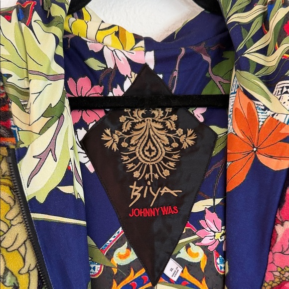 Biya Johnny was boho Floral Hooded Jacket - Picture 5 of 10